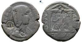 Decapolis. Petra. Julia Domna. Augusta AD 193-217. 
Bronze Æ

27 mm, 13,71 g



Fine