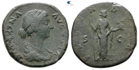 Faustina II AD 147-175. Rome
Sestertius Æ

31 mm, 16,10 g

Good Fine