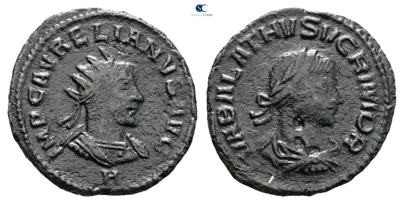 Aurelian and Vabalathus AD 270-275. Antioch
Billon Antoninianus

21 mm, 2,96 ...