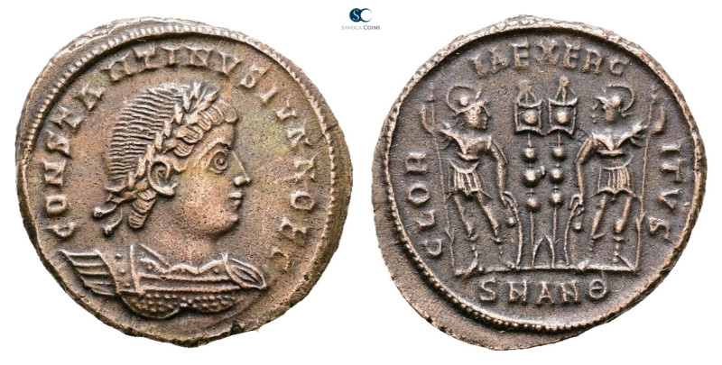 Constantine II, as Caesar AD 317-337. Antioch
Follis Æ

19 mm, 2,94 g



...