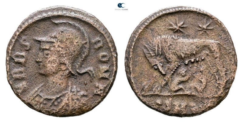 City Commemoratives AD 330-354. Uncertain mint
Follis Æ

16 mm, 2,23 g


...