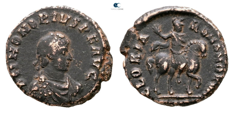 Honorius AD 393-423. Uncertain mint
Follis Æ

16 mm, 2,51 g



Nearly Ver...