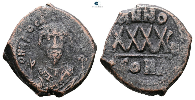 Phocas AD 602-610. Constantinople
Follis or 40 Nummi Æ

30 mm, 13,03 g


...