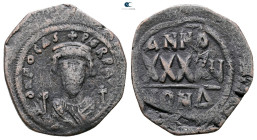 Phocas AD 602-610. Constantinople
Follis or 40 Nummi Æ

31 mm, 10,15 g



Nearly Very Fine