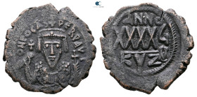 Phocas AD 602-610. Cyzicus
Follis or 40 Nummi Æ

29 mm, 9,66 g



Very Fine