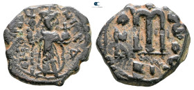 Constans II AD 641-668. Constantinople
Follis or 40 Nummi Æ

23 mm, 5,61 g



Very Fine