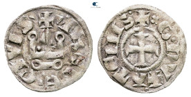 Principality of Achaea. Guillaume I de la Roche AD 1280-1287. 
Denier Tournois BI

18 mm, 0,77 g



Very Fine