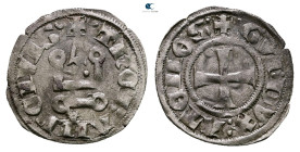 Principality of Achaea. Gui II de La Roche AD 1287-1308. 
Denier Tournois BI

20 mm, 0,83 g



Very Fine
