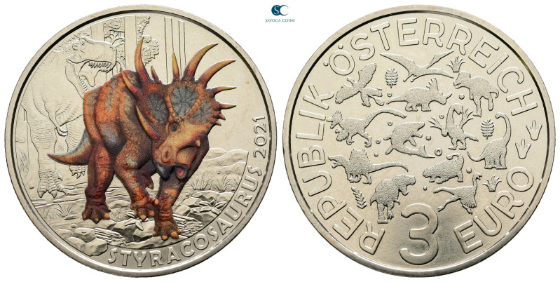 Austria. AD 2021. Dinosaurier
3 Euro

 mm, 16 g



Mint State