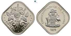 Bahamas. AD 1979. 
15 Cents

 mm, 6,56 g



Proof