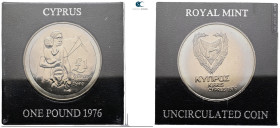 Cyprus. AD 1976. 
1 Pound 1976

 mm, 28,28 g



Mint State, original packing