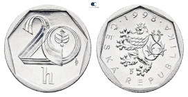 Czechia. AD 1998. 
20 Haleru

 mm, 0,78 g



Mint State