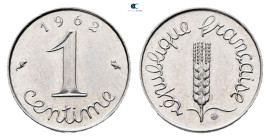 France. AD 1962. 
1 Centime

 mm, 1,64 g



Nearly Uncirculated