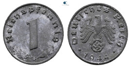 Germany. AD 1944. 
1 Reichspfennig 1944 B

 mm, 1,8 g



Good Very Fine