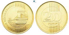 Hungary. AD 2009. 
200 Forint

 mm, 9,0 g



Gilded, uncirculated