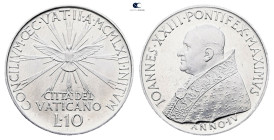 Papal States (Vatican). AD 1962. 
10 Lire

 mm, 1,6 g



Mint State