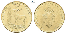 Papal States (Vatican). AD 1974. 
20 Lire

 mm, 3,6 g



Mint State