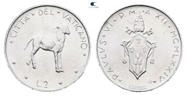 Papal States (Vatican). AD 1974. 
2 Lire

 mm, 0,8 g



Mint State