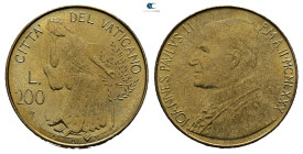 Papal States (Vatican). AD 1980. 
200 Lire

 mm, 5 g



Mint State