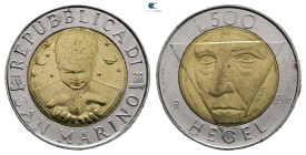 San Marino. AD 1996. 
500 Lire

 mm, 6,8 g



Uncirculated