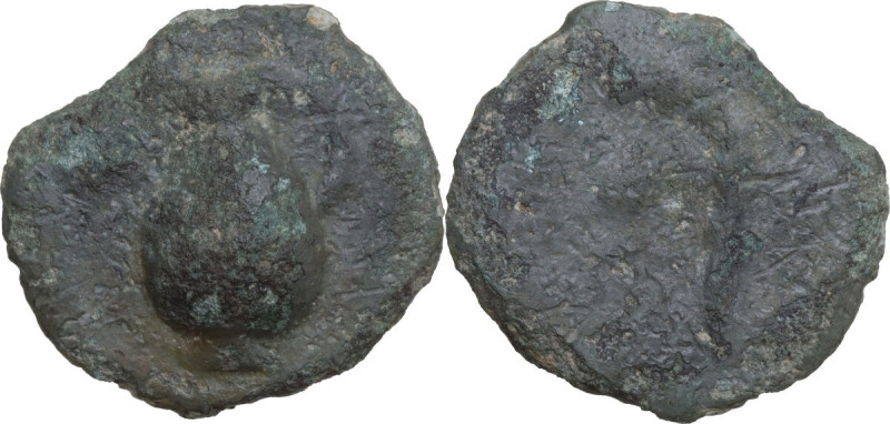 Greek Italy. Central Italy, uncertain mint. AE Cast Uncia, 3rd century BC. Obv. ...