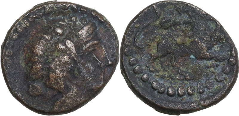 Greek Italy. Central Italy, uncertain mint. Capua or Minturnae(?). AE 18.5 mm. l...