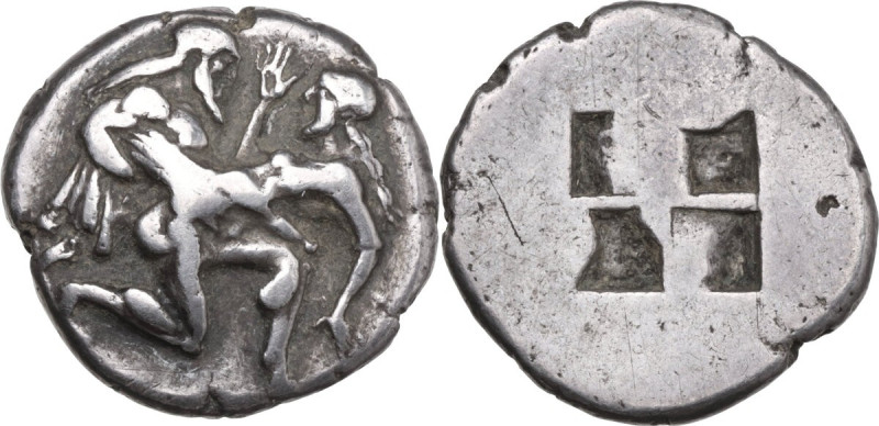 Continental Greece. Islands off Thrace, Thasos. AR Stater, c. 480-463 BC. Obv. S...