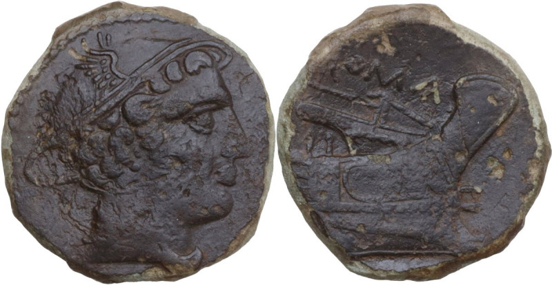 Anonymous semilibral series. AE Semuncia, Campanian mint (Capua/Cales), 217-216 ...