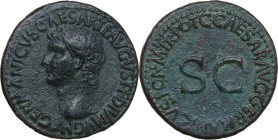 Germanicus (died 19 AD). AE As, Rome mint, 37-38 AD. Obv. GERMANICVS CAESAR TI AVGVST F DIVI AVG N. Head of Germanicus, bare, left. Rev. C CAESAR AVG ...