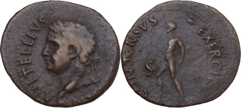 Vitellius (69 AD). AE As, Spanish mint (Tarraco?). Struck c. January-June 69 AD....