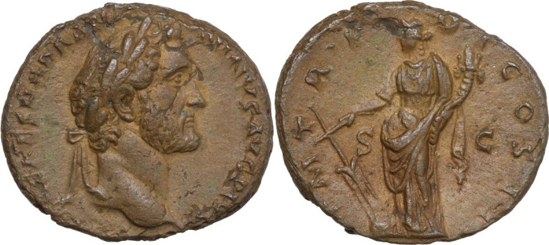 Antoninus Pius (138-161). AE As, Rome mint, 139 AD. Obv. IMP T AEL CAES HADR ANT...