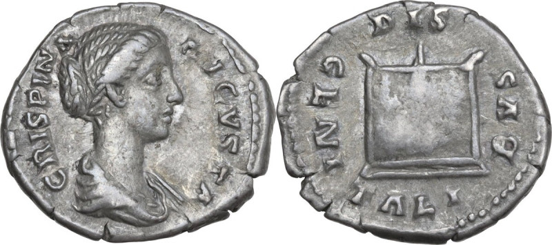 Crispina, wife of Commodus (died 183 AD). AR Denarius, before 183 AD. Obv. CRISP...