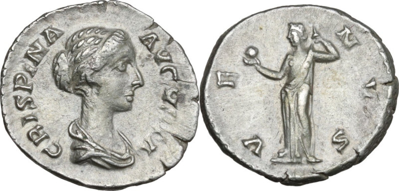 Crispina, wife of Commodus (died 183 AD). AR Denarius, Rome mint, 178-191. Obv. ...