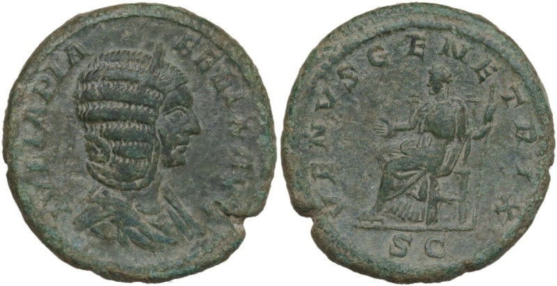 Julia Domna (died 217 AD). AE As. Struck under Caracalla, 211-217. Obv. IVLIA PI...