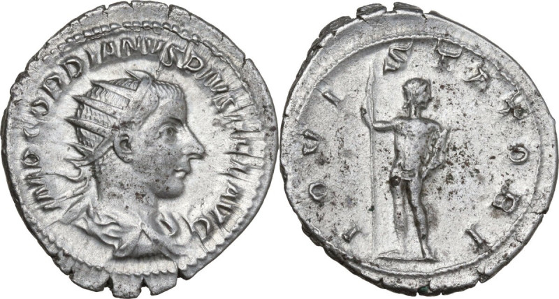 Gordian III (238-244). AR Antoninianus, Rome mint, 241-243 AD. Obv. IMP GORDIANV...