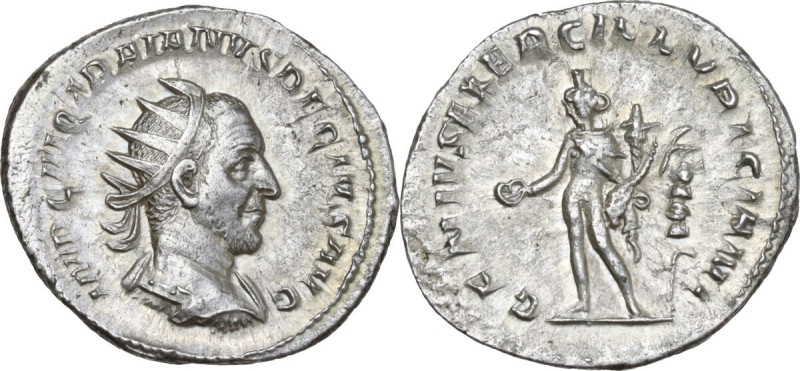 Trajan Decius (249-251). AR Antoninianus, 249 AD. Obv. IMP C M Q TRAIANVS DECIVS...