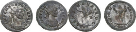 The Roman Empire. Multiple lot of two (2) unclassified BI Antoninianii of Probus.