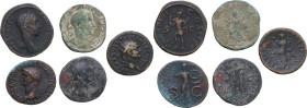 The Roman Empire. Multiple lot of five (5) AE coins.
