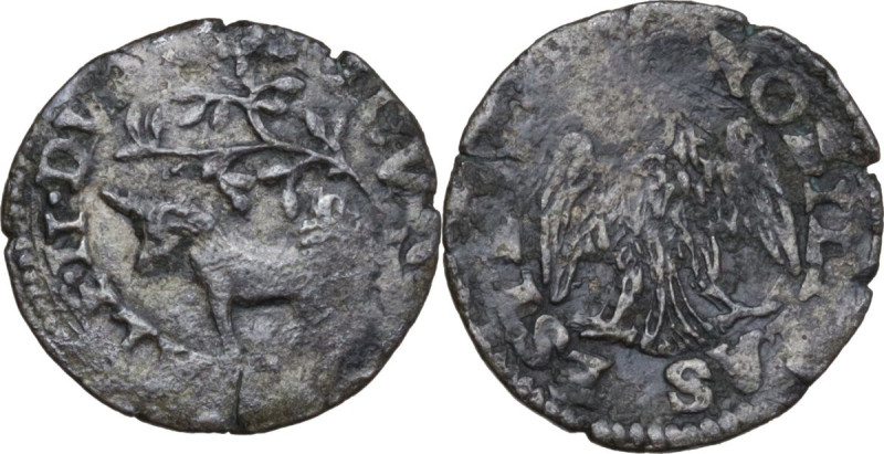 Reggio Emilia. Alfonso II d'Este (1559-1597). Sesino. CNI 85/95; MIR (Emilia) 13...