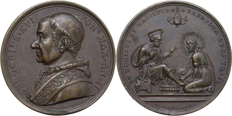 Gregorio XVI (1831-1846), Bartolomeo Alberto Cappellari. Medaglia A. II per la L...