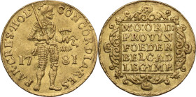 Netherlands. Holland Province (1581-1795). Gouden Dukat 1781. Delm. 775. AV. 3.46 g. 21.50 mm. About EF.