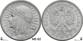 Poland. First Republic (1918-1939). 2 zlote 1933. KM Y 20. AR. 4.36 g. 22.00 mm. Encapsulated by Classical Coin Grading MS 62.