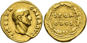 COLLECTION OF IMPERIAL AUREI. GALBA. Aureus. Rome (68- 69 AD). Head right. IMP SER GALBA AVG. Rev. Civic crown surrounding S P Q R/OB/CIV 7.16 g. 19.1...