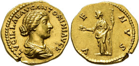 COLLECTION OF IMPERIAL AUREI. LUCILLA. Aureus. Rome (164-180). Draped bust right; LVCILLAE AVG ANTONINI AVG F. Rev. Venus with apple and sceptre left;...