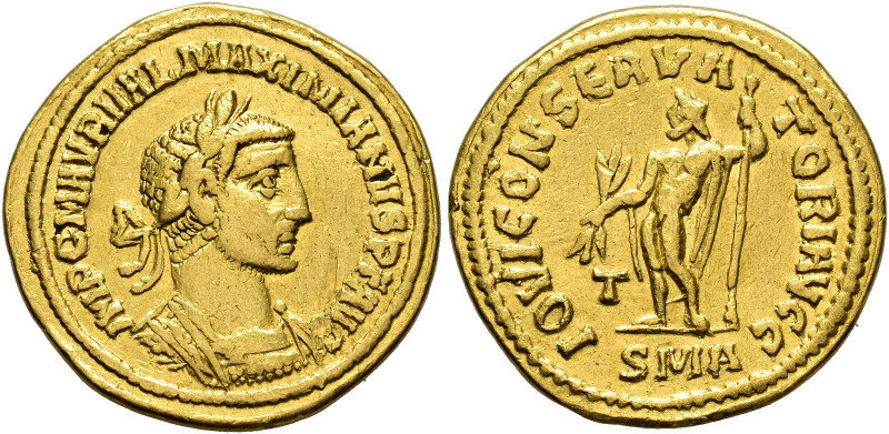 COLLECTION OF IMPERIAL AUREI. MAXIMIAN II. Aureus. Antioch (284-294). Laureate a...