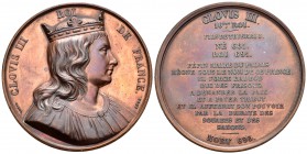 Francia. Clovis III. Medalla. 1840. Ae. 66,23 g. Grabador: Claque. Diámetro 50mm. EBC+. Est...50,00.