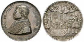 Vaticano. Pío IX. Medalla. 1856 / año 11. Roma. (Bartolotti-XI-1). Ag. 37,82 g. A la Inmaculada Concepción. Bianchi. 43,5 mm. SC-/SC. Est...110,00.