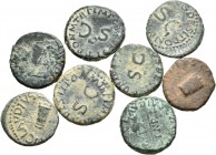 Lote de 8 cuadrantes romanos de Claudio I. A EXAMINAR. BC+/MBC. Est...70,00.