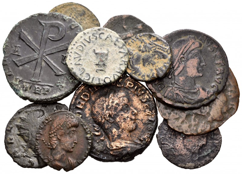 Lote de 11 bronces del Imperio Romano diferentes valores y emperadores. A EXAMIN...