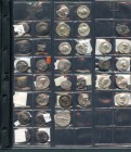 Romano. Dos álbumes con más de 540 bronces y pequeños bronces del Imperio Romano, incluye algúna moneda de plata y algún denario forrado. IMPRESCINDIB...